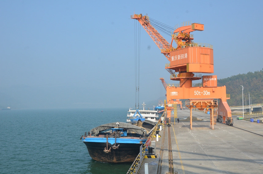 萬州新田港。新田港供圖