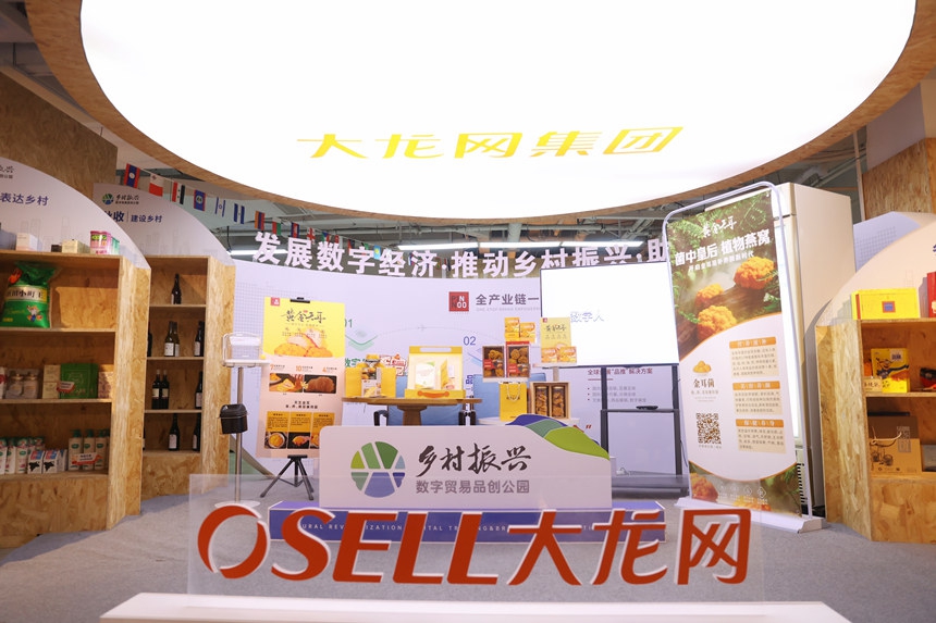 大龍網產品展區。向詩佳攝