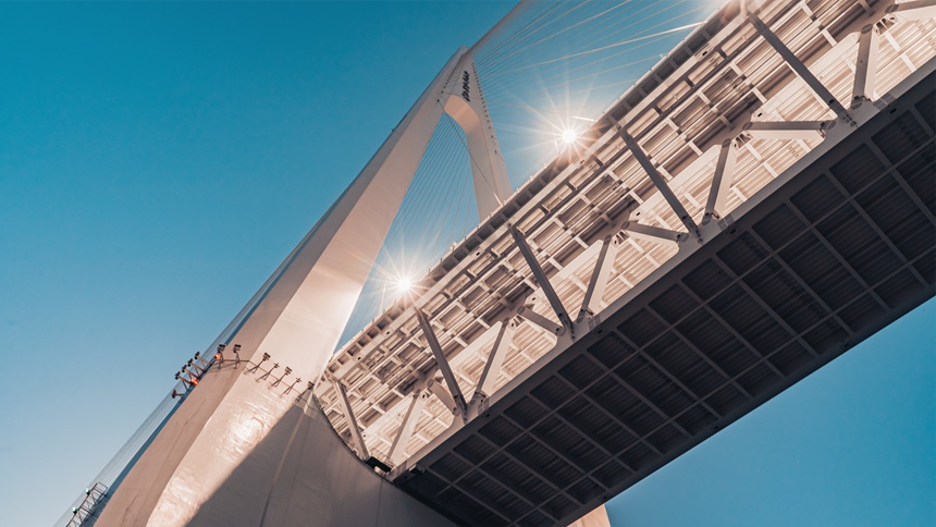 白居寺長江大橋。袁展鵬攝