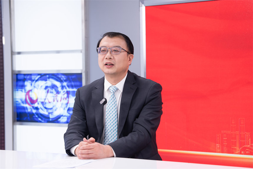 訪談現場。鄒樂攝