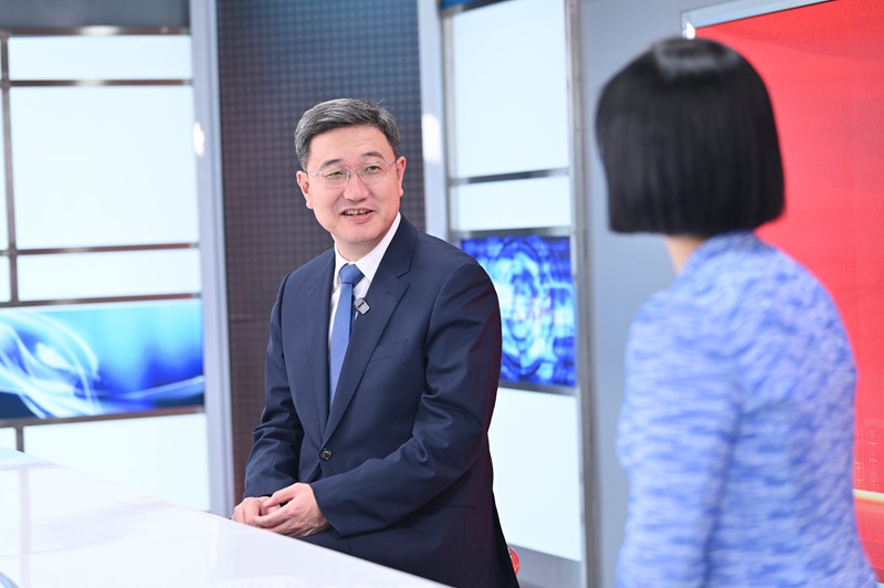 王志杰做客人民網重慶、重慶發布“新時代 新征程 新重慶——2024重慶兩會會客廳”系列訪談。鄒樂攝