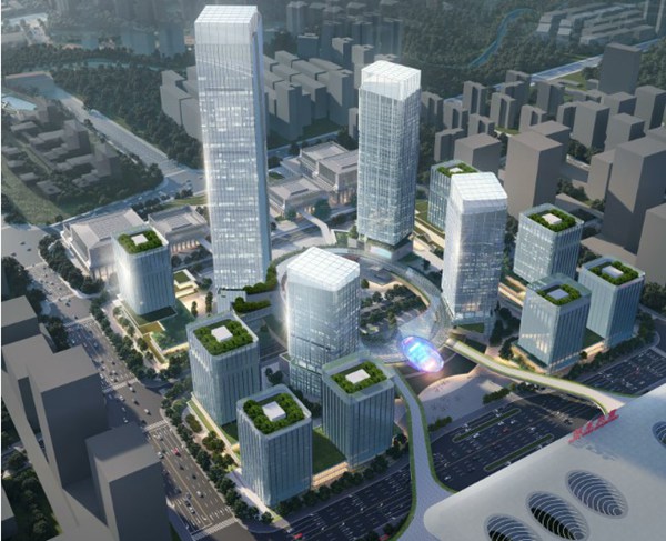 重慶東站核心區開發意境圖。交通開投集團供圖