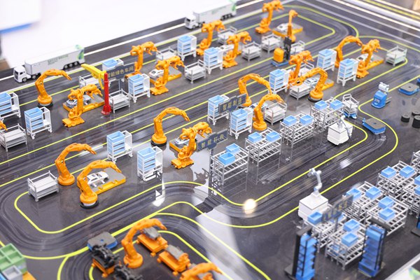 “一體化”物流解決方案沙盤。長安民生物流供圖