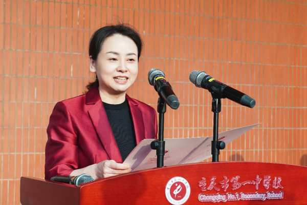 重慶市沙坪壩區人民政府副區長黃可欣。曾英豪攝。