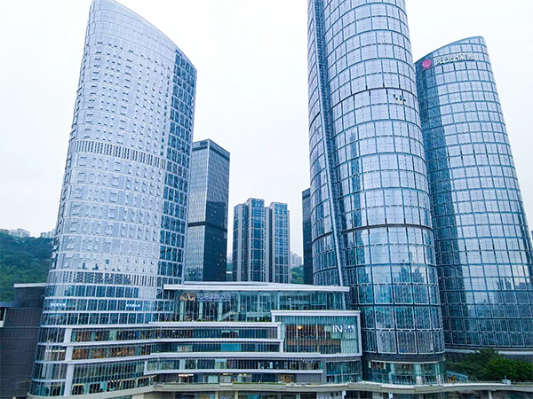 陸海國際中心項目實景。重慶萬科供圖