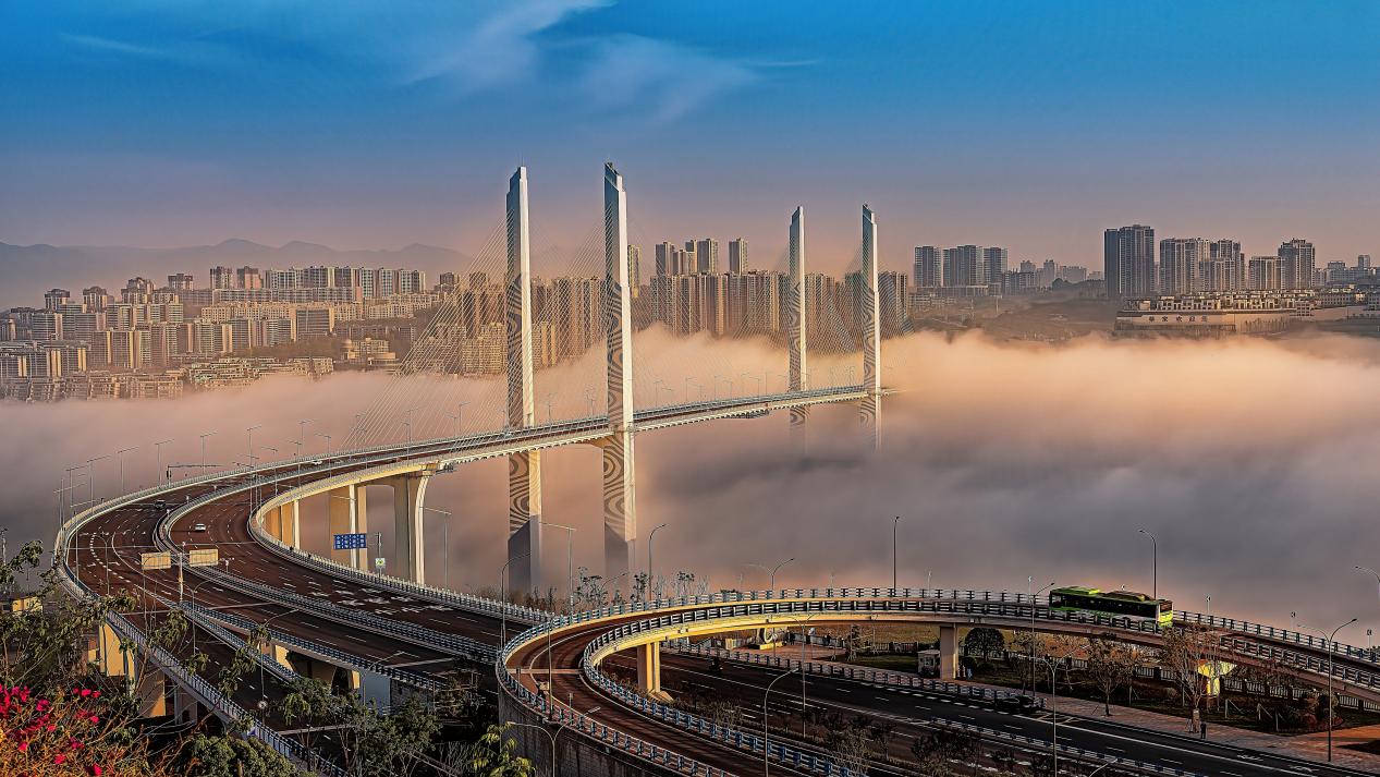 蔡家城市風光實景圖。重慶北碚區住房城鄉建委供圖