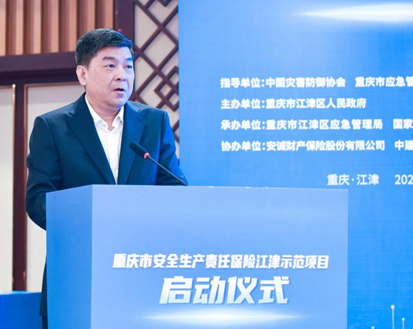 安誠保險黨委書記、董事長周平。安誠保險供圖