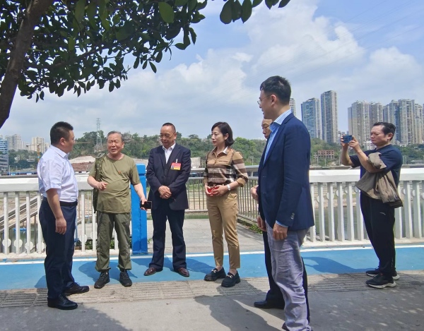 工作推進現場。沙坪壩區交通局供圖