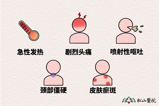 流腦癥狀。重慶松山醫院供圖