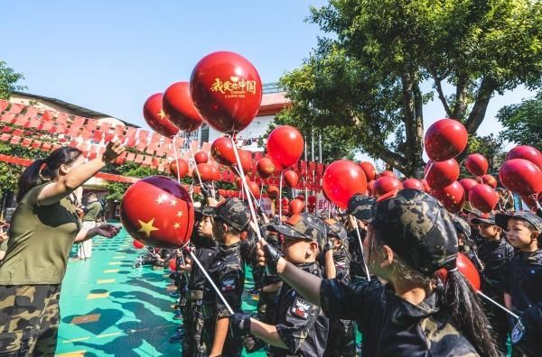 活動育人。重慶市南川區示范幼兒園供圖