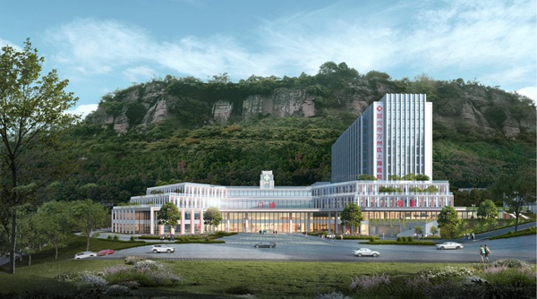 萬州上海醫院新院區渲染效果圖。中交一公局三公司供圖