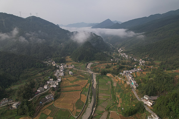 區陽村。郵儲銀行重慶分行供圖