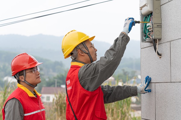 服務隊檢查提灌站設備。國網重慶永川供電公司供圖