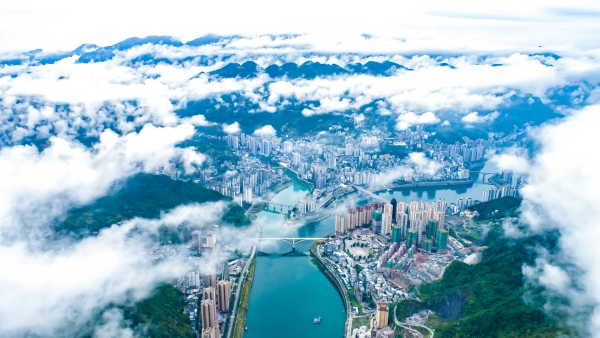 彭水縣城。彭水縣委宣傳部供圖