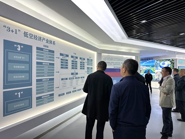 參與嘉賓了解梁平低空經濟發展設計。黃亞輝攝