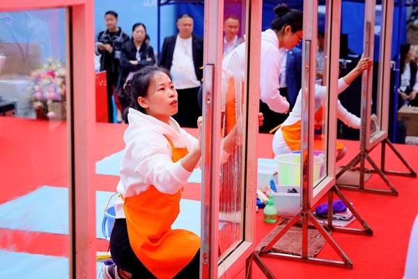 比賽現場。重慶市南岸區家政行業協會供圖