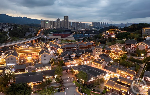 磁器口后街實景。重慶市設計院供圖