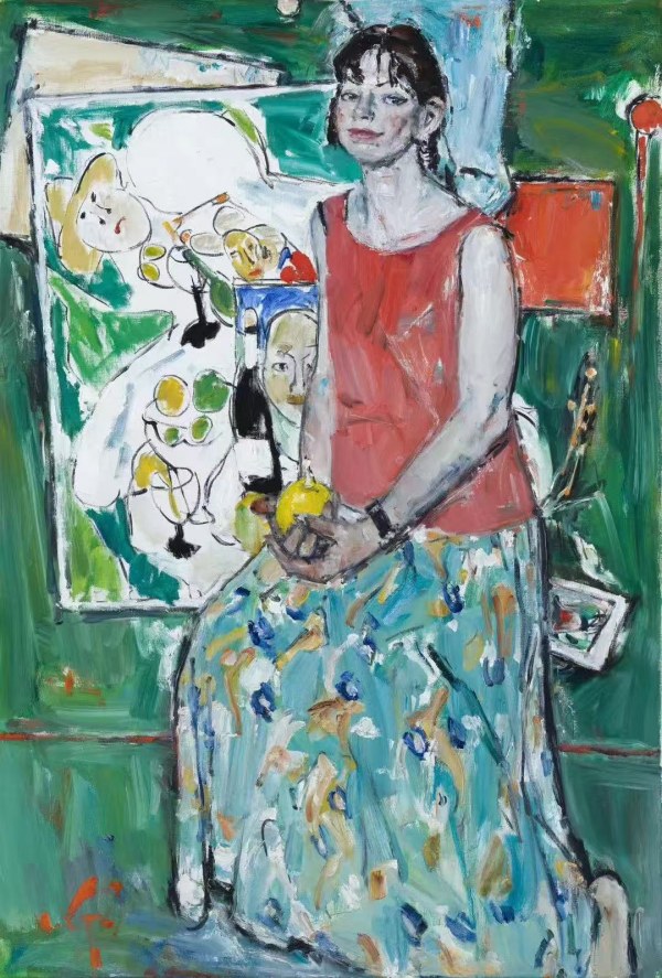 俄羅斯油畫家尤里·卡留塔的作品。四川美術學院供圖