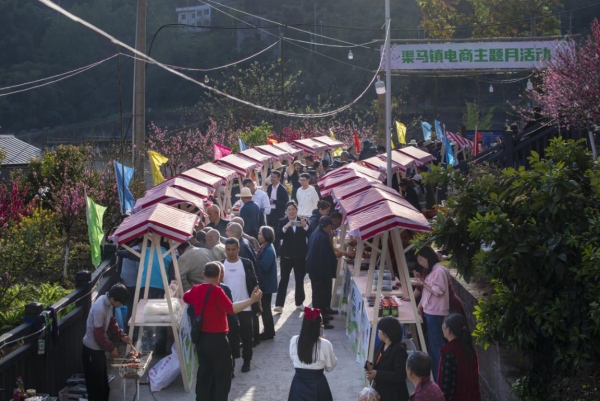 渠馬鎮開展電商主題月活動現場培訓。渠馬鎮供圖