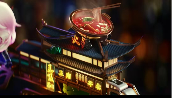 穿越火線手游的重慶元素。受訪者供圖