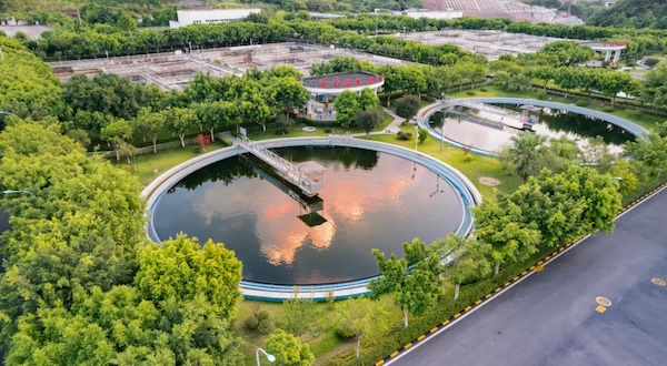 九曲河污水處理廠。重慶水務環境集團供圖