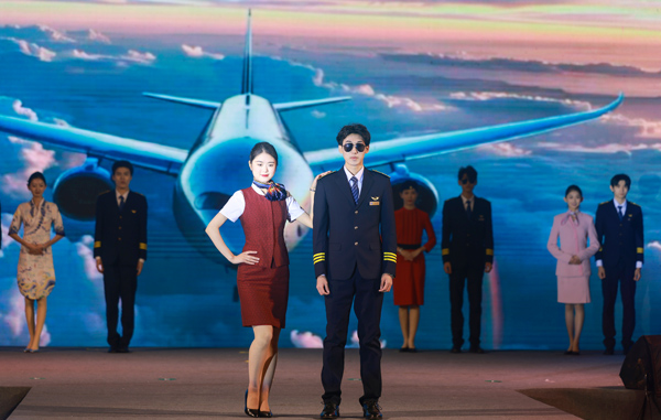 航空公司制服秀。曾英豪攝