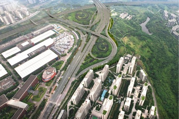 渝武高速拓寬改造工程。重慶設計集團有限公司市政設計研究院供圖