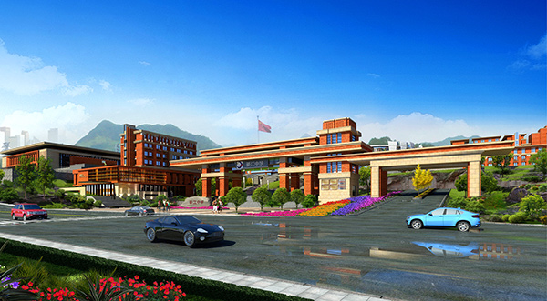 綦江中學設計效果圖。市建科院供圖