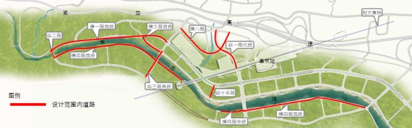 優化后的城西新興產業集聚區路網平面圖。重慶設計集團有限公司市政設計研究院供圖