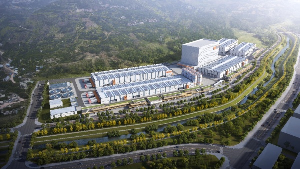 匯源果蔬生鮮加工產業園項目效果圖。重慶設計集團有限公司市政設計研究院供圖