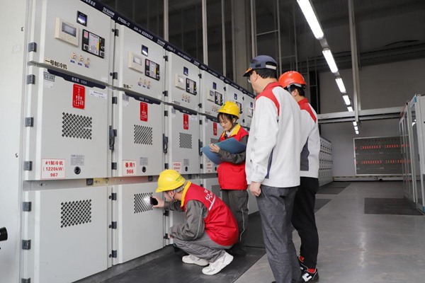 電力人員對企業開展安全檢查。國網重慶永川供電公司供圖