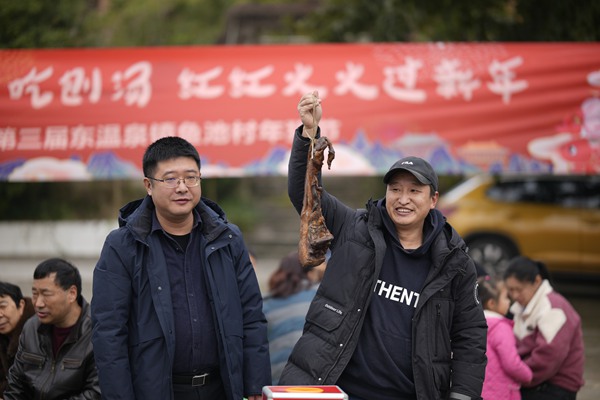 年豬節抽獎環節。曹若琳攝