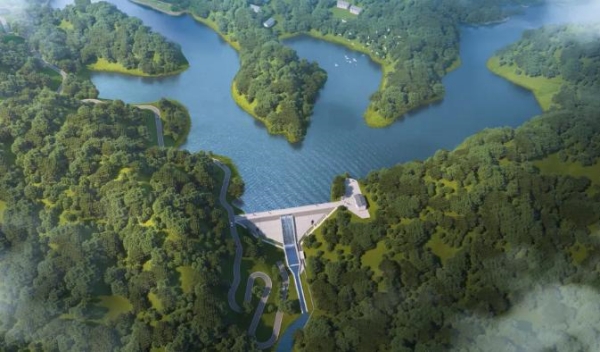 海螺溝水庫效果圖。豐都縣融媒體中心供圖