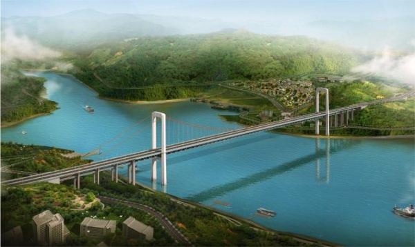 重慶郭家沱長江大橋。重慶設計集團有限公司市政設計研究院供圖