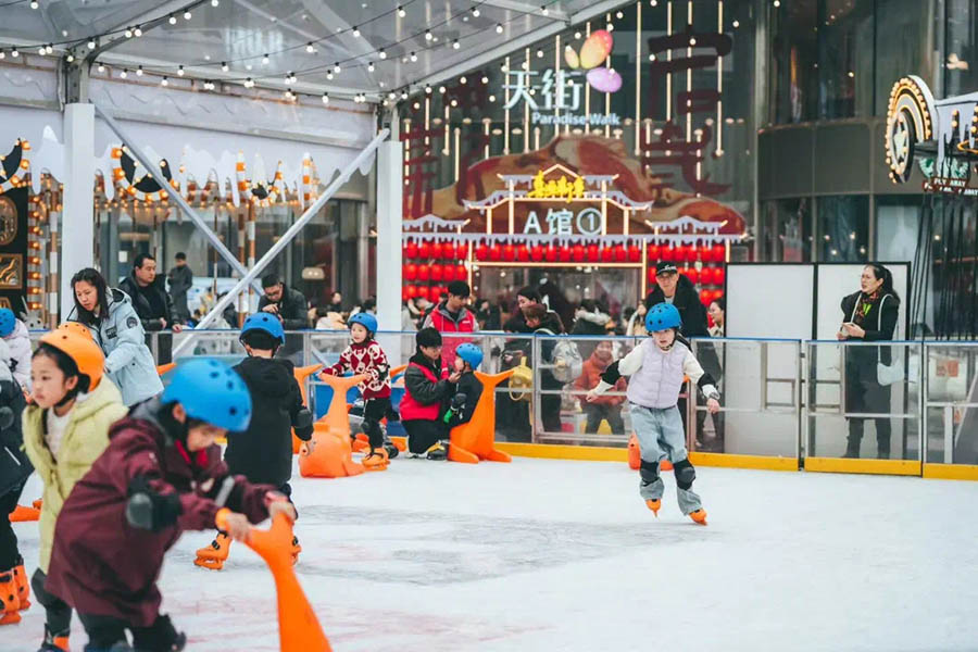 商圈人氣旺。渝北發布