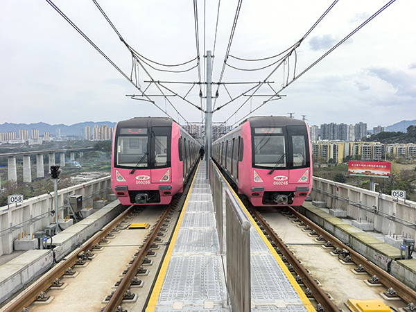 軌道6號線東延工程荷載試驗完工。重慶市建科院供圖