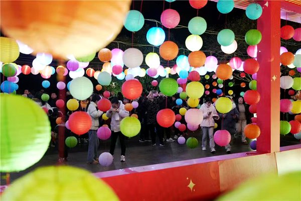 花燈點亮元宵夜。向成國攝