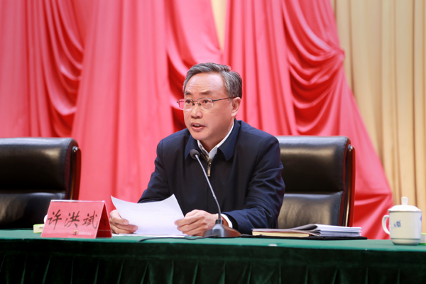 南岸區委書記、重慶經開區黨工委書記（兼）許洪斌。唐文蕤攝