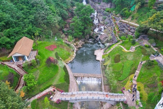 巴人汲水公園。江北區融媒體中心供圖