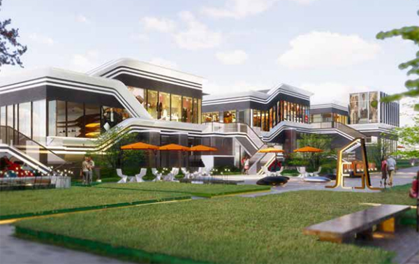 23街區商業效果圖非交付標準。中國綠發供圖