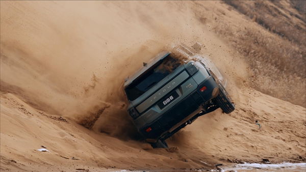 捷途自由者沙漠腹地安全驗證現場。主辦方供圖