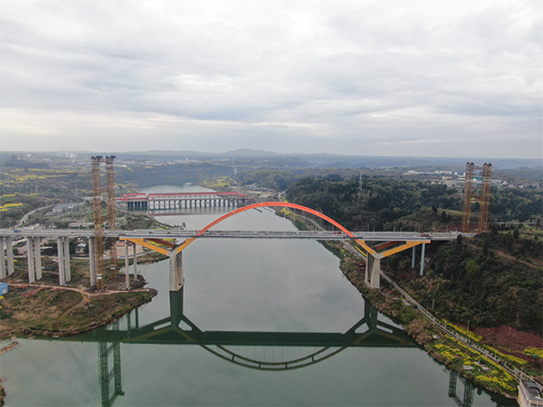 潼南東升大橋建成通車。重慶建科院供圖