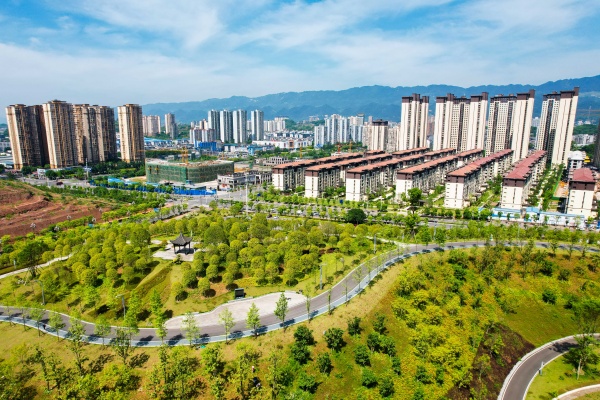 墊江縣三合湖濕地公園。龔長浩攝