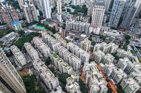 重慶市江北區塔坪片區老舊小區改造項目。重慶市設計院供圖