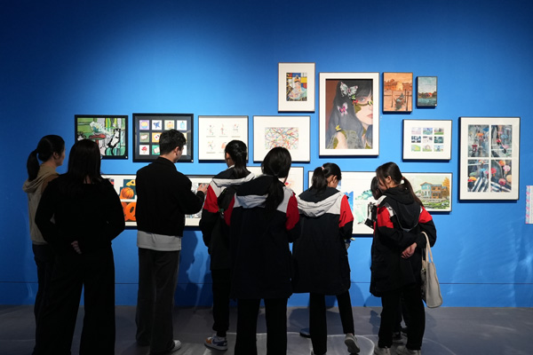 展覽現場。西南大學附屬中學供圖