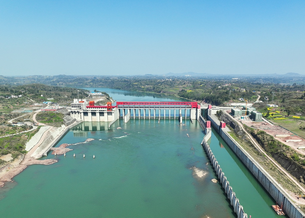 嘉陵江利澤航運樞紐。重慶高速集團供圖
