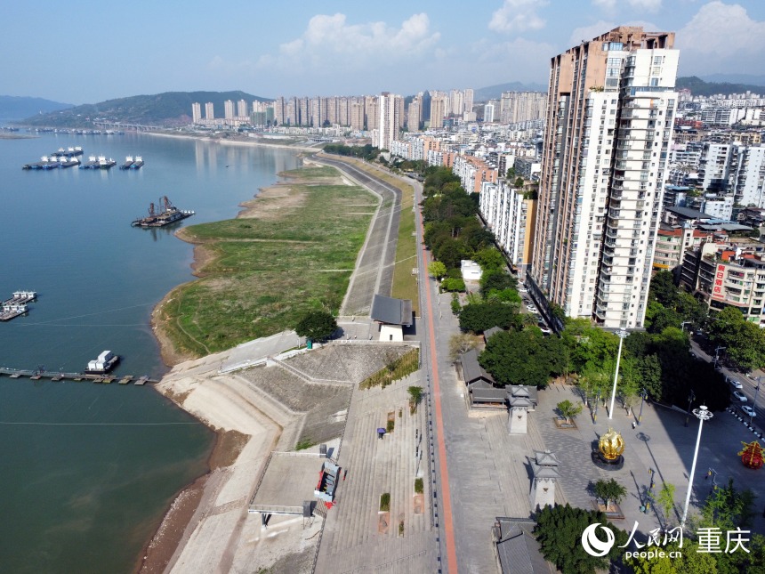 改造提升后的王家渡濱江公園。人民網記者 劉政寧攝