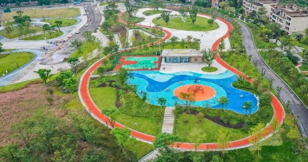 九龍坡區龍門公園。重慶市住房城鄉建委供圖