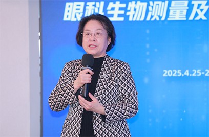 賀翔鴿致辭。南坪愛爾眼科供圖