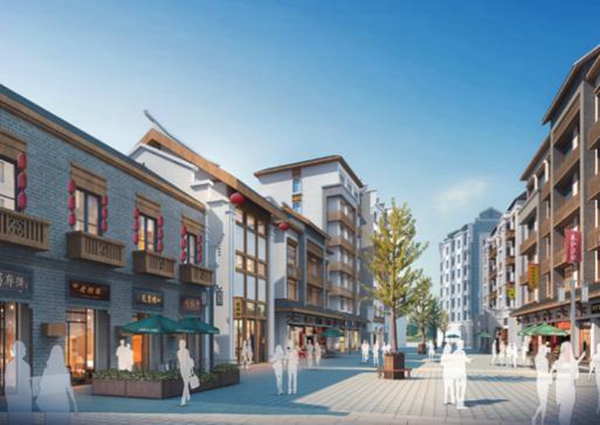龍興古鎮項目效果圖。兩江新區建設局供圖
